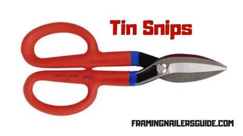 tin snips vs tin knives